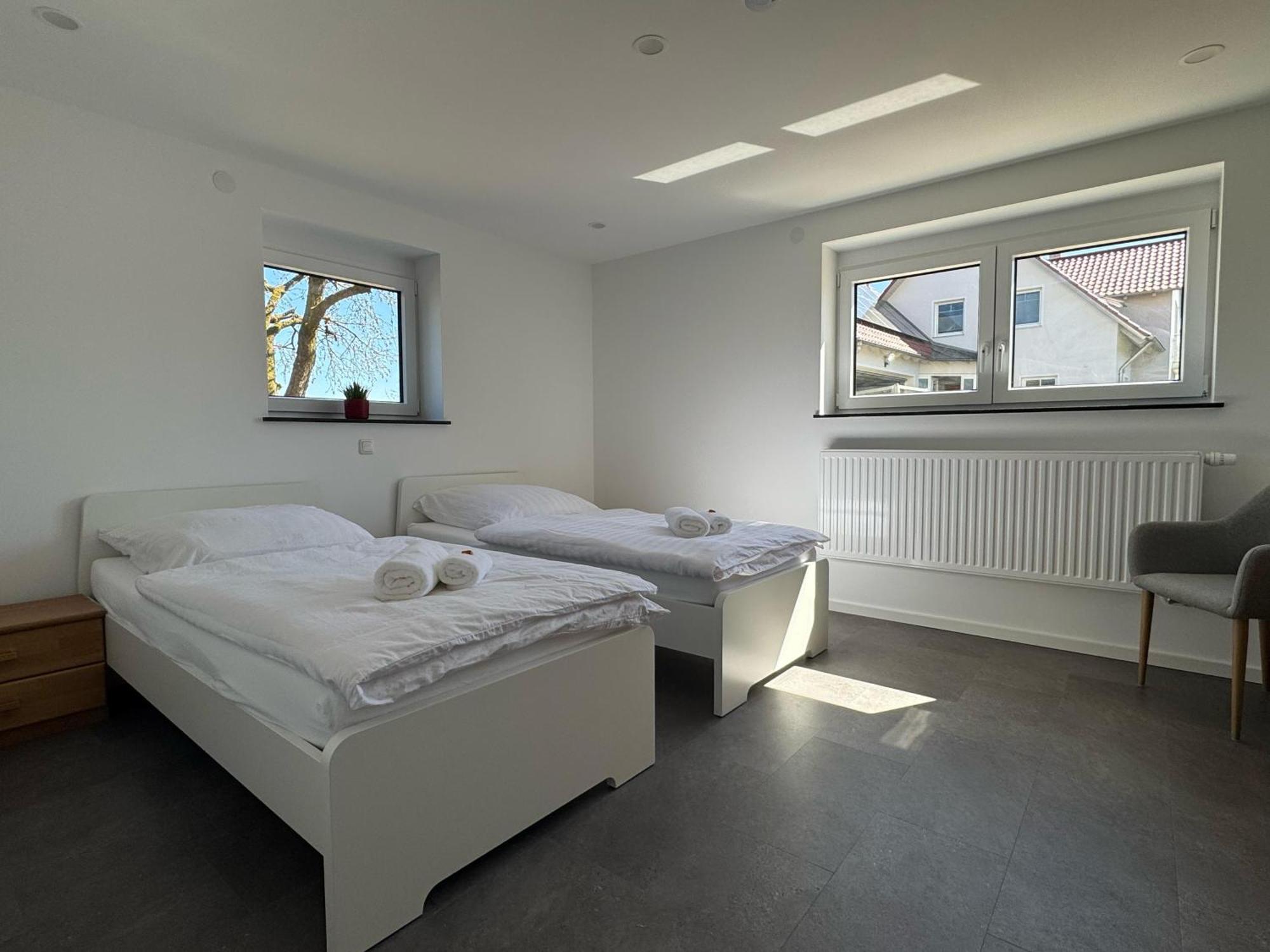W&P Living Wohnung Mit Ausblick - Parkplatz Biberbach  Dış mekan fotoğraf